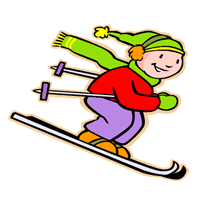 Skiing Clip Art