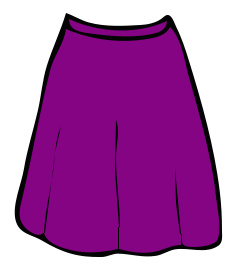 Skirt clipart, cliparts of Sk