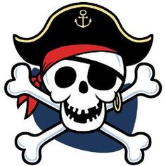 Skull and crossbones clip art ... Browse personalized Pirates .