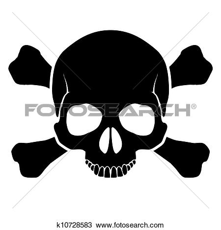 Skull With Crossbones Clip Ar