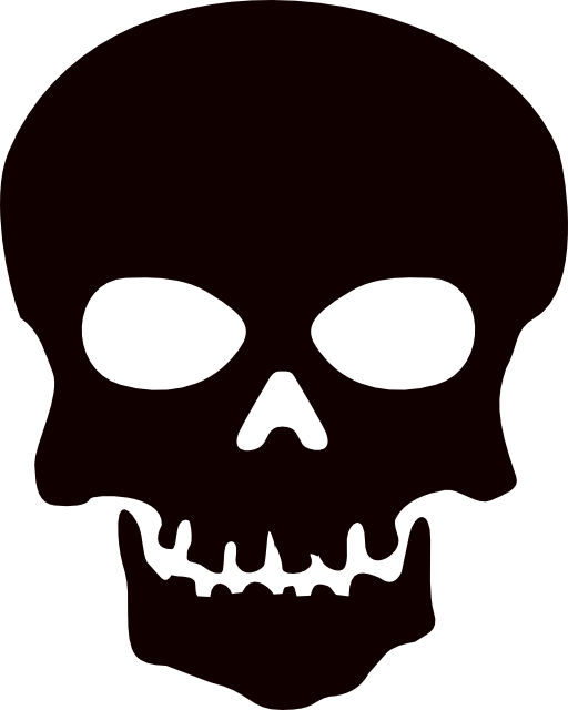 Halloween Skeleton Head Clipa