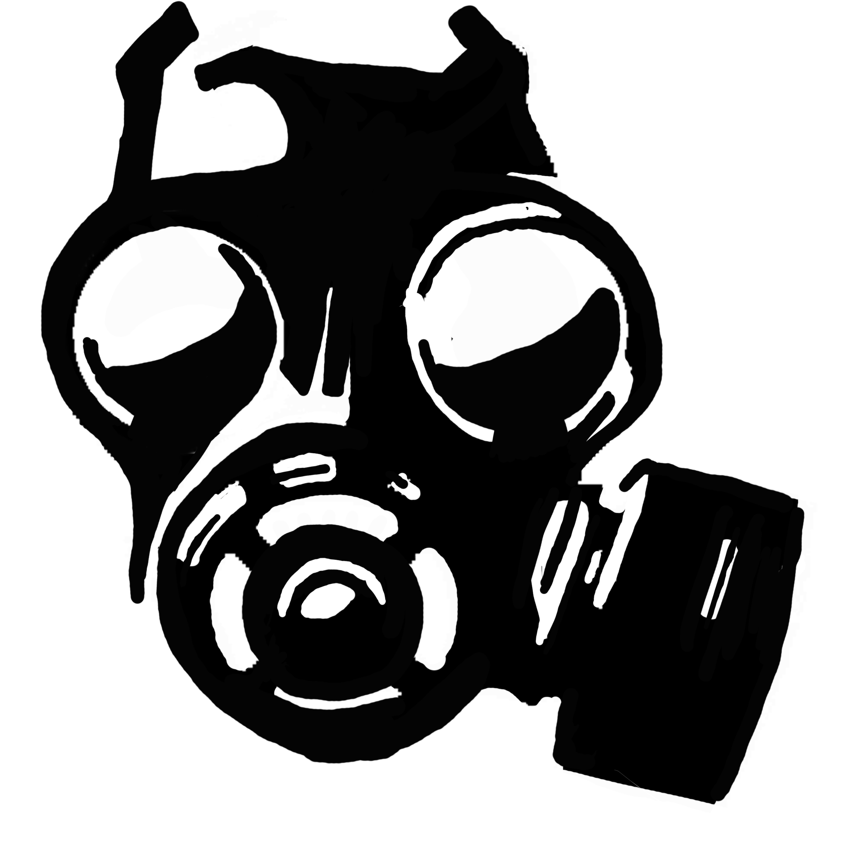 vector Gas Mask clip art .