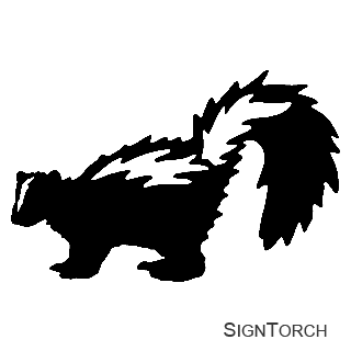 Skunk Vector SignTorch Turnin - Skunk Clipart