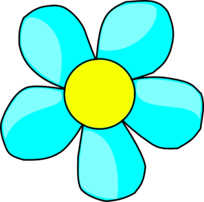 SPRING BLUE FLOWER CLIP ART