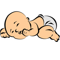 sleeping baby clipart - Sleeping Baby Clipart