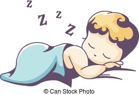 ... Sleeping baby - Vector il - Sleeping Baby Clip Art