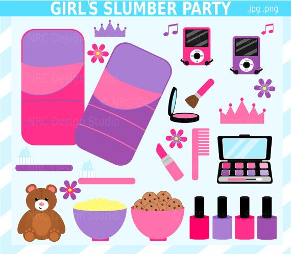 Sleepover Clip Art by . - Slumber Party Clipart