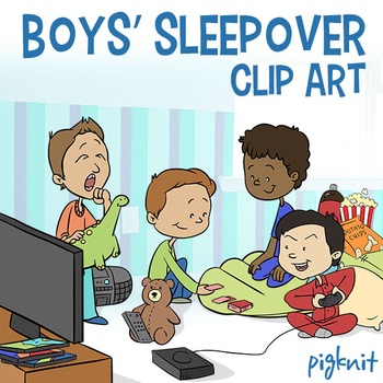 Boys Sleepover Clipart | Slum - 