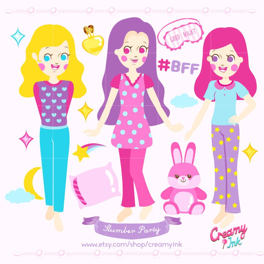 Slumber Party Clipart Oh My F