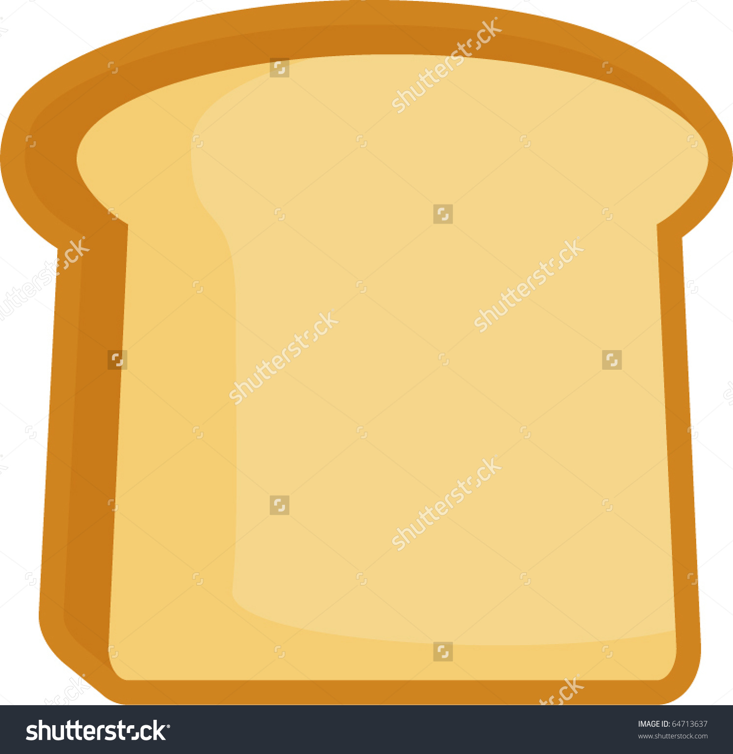 Slice of bread clipart - .