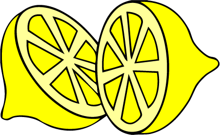Sliced lemon clip art vector free clipart images clipartcow