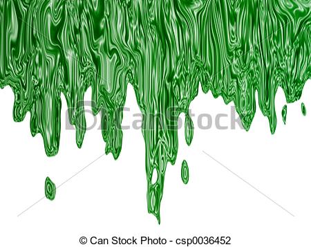 Slime Slide - A mass of green slime sliding down image.