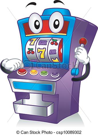 ... Slot Machine Mascot - Mascot Illustration Featuring a Slot.