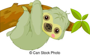 Cute Sloth Bear Stock Vector
