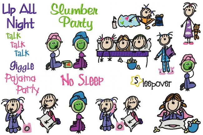 Slumber Party Sticks Sleepover Sticks Artwork From Jd S Clipart I Have