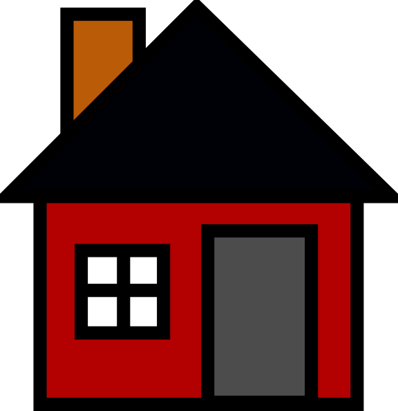 Small House clip art - vector - Clip Art Home