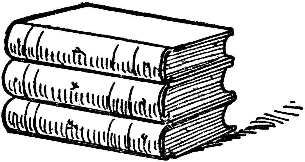 Small stack of books clipart 2