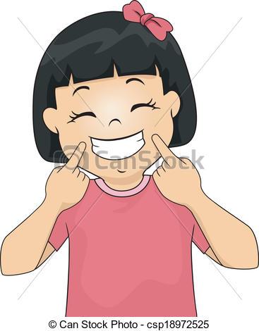 Smile clipart 3 image. Girl C - Smiling Clipart