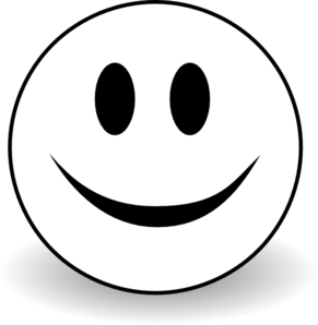 smiley face star clipart blac - Smiley Clipart