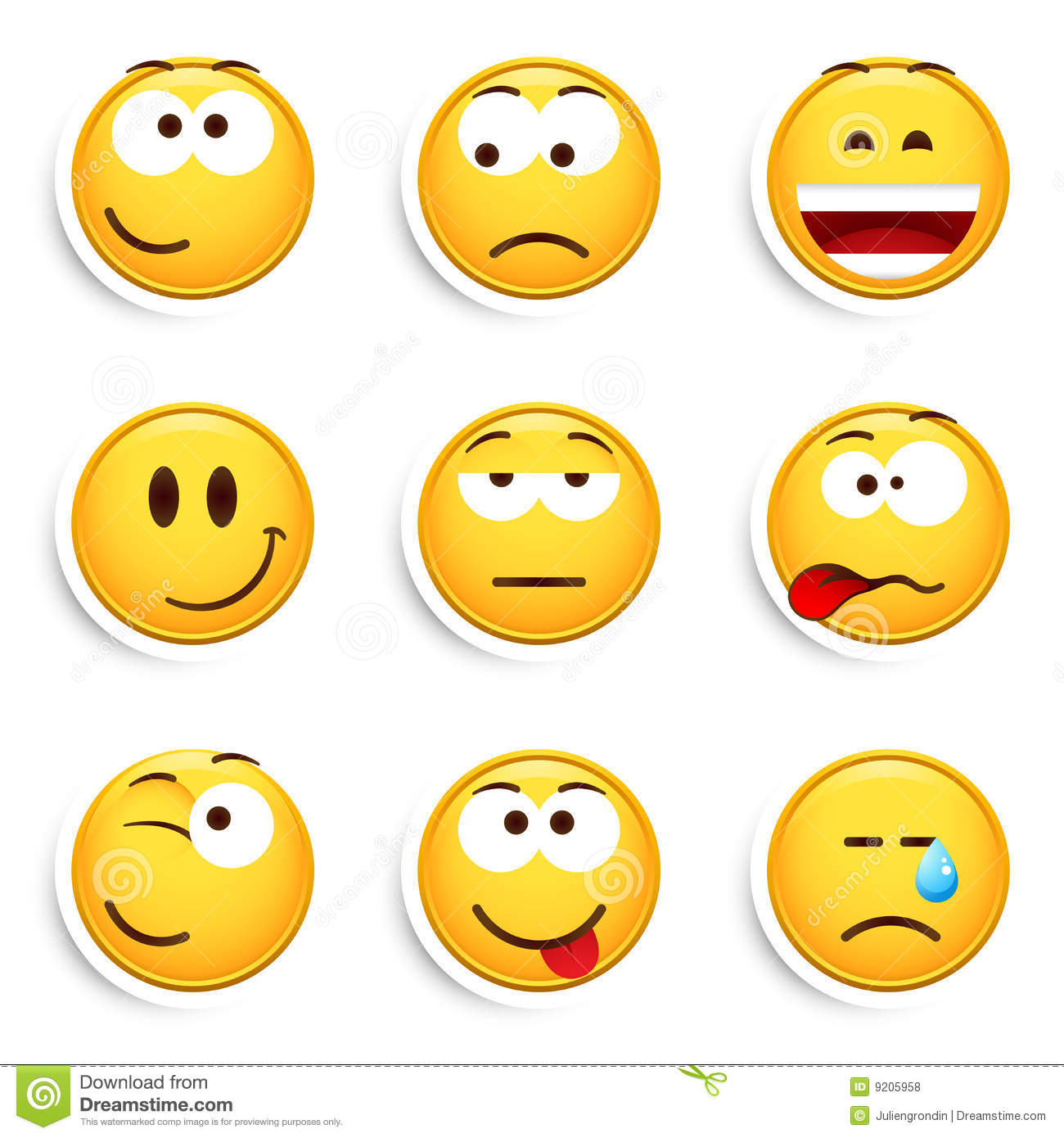 Free Clip Art Emoticon Faces 