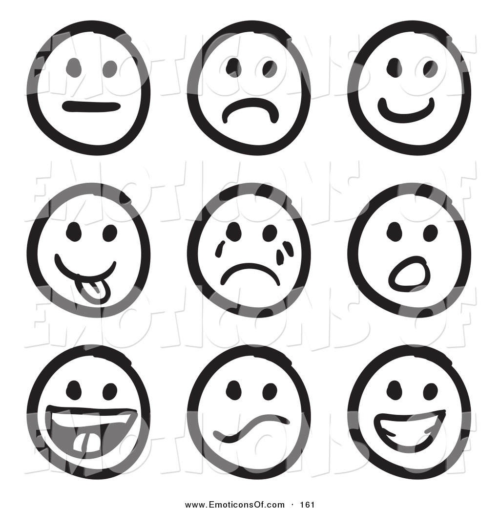 Smiley Face Clip Art Emotions - Clipart Faces Emotions