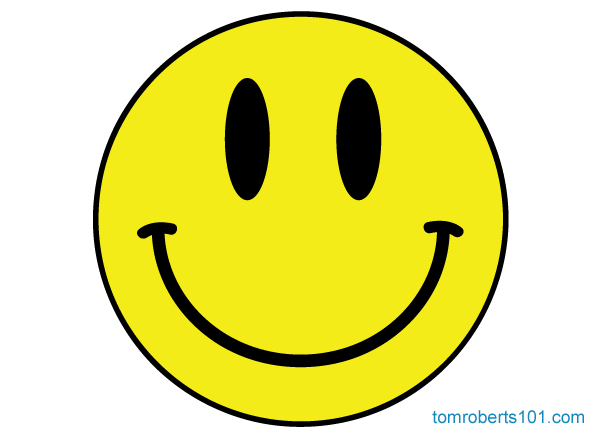 Clip art smiley face emoticon