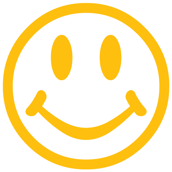 Smiley icon on white .