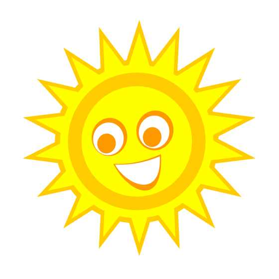 smiling sun clipart - Smiling Sun Clip Art