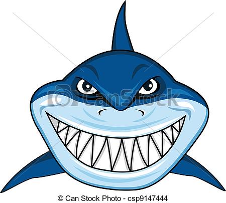 Smiling shark - Clipart Sharks