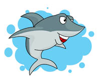 smiling shark clipart. Size: 54 Kb