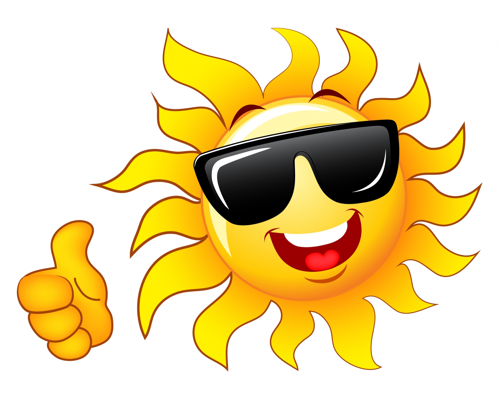 Smiling sun with sunglasses c - Sun With Sunglasses Clipart