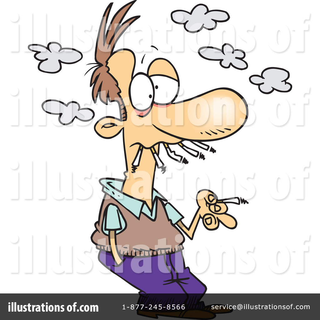 Royalty-Free (RF) Smoking Clipart Illustration #1048163 by toonaday