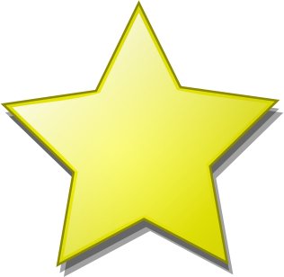 smooth-star - Yellow Star Clip Art