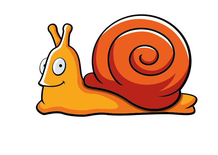 Green and Orange Snail