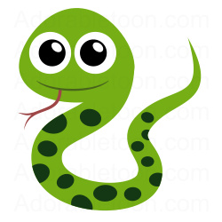 Baby snake clipart