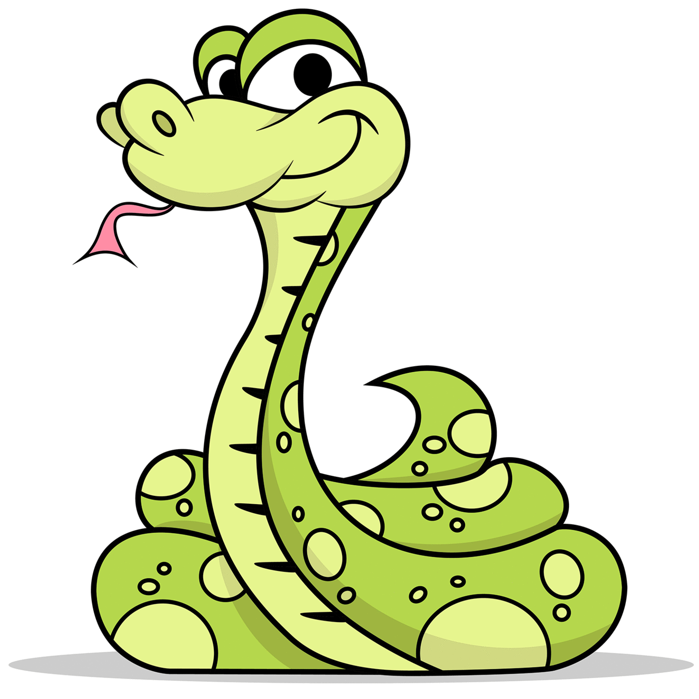 cute snake clipart black and 