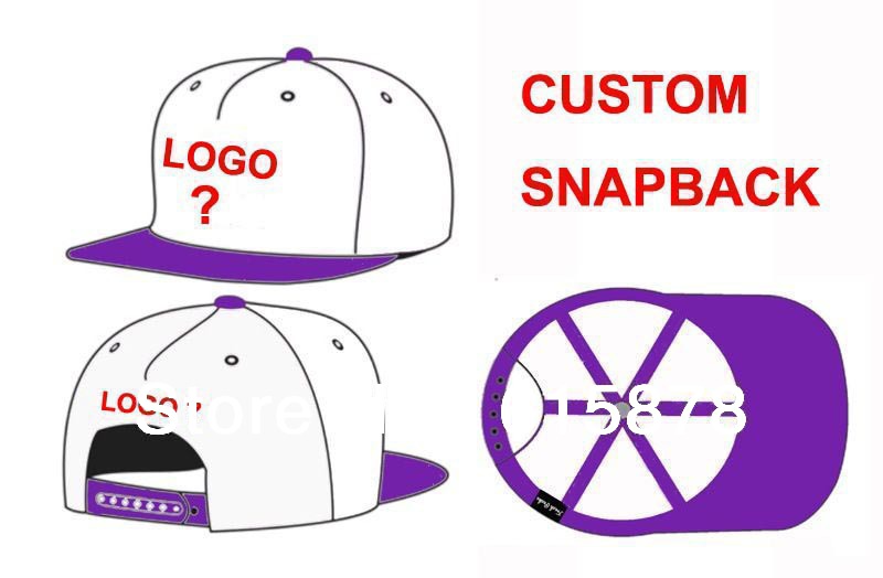 2017 Custom Logo Snapback OEM Caps Flat Bill Hats Adjustable Wholesale  #Affiliate