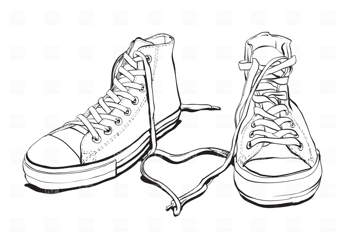 Sneakers 1941 Beauty Fashion Download Royalty Free Vector Clipart
