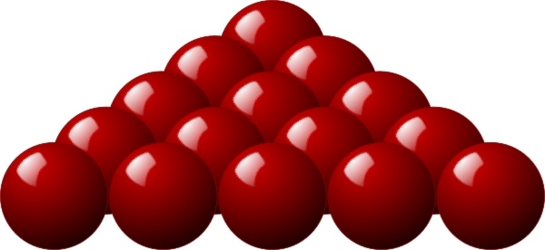Stellaris Red Snooker Balls clip art