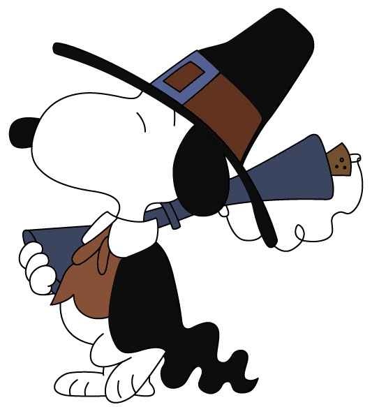 Snoopy Thanksgiving Clip Art.