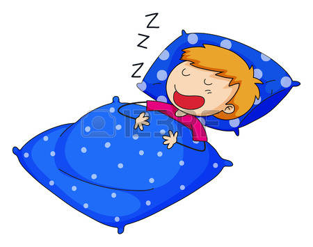 Child sleeping and snoring on - Snoring Clipart