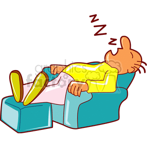 Royalty-Free man snoring in h - Snoring Clipart