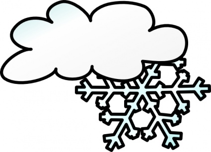 snow cloud clipart - Snowing Clipart