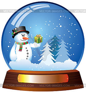Christmas Snow Globes Clip Ar