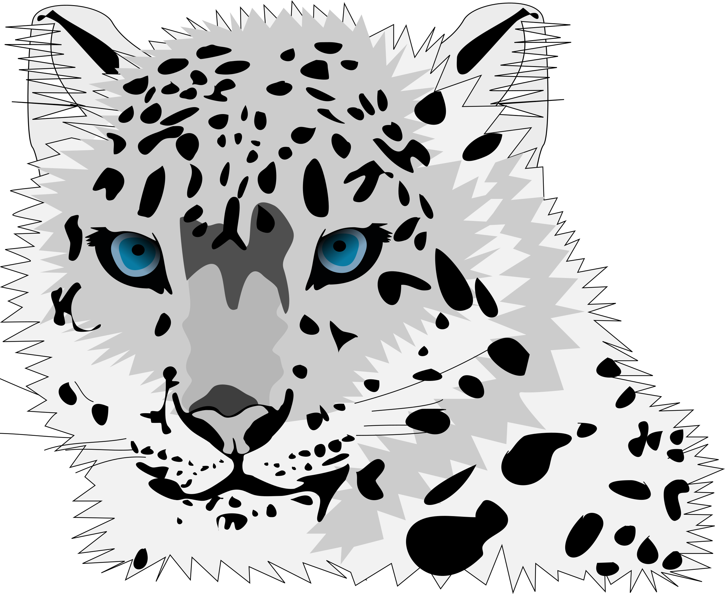 snow leopard - Snow Leopard Clipart