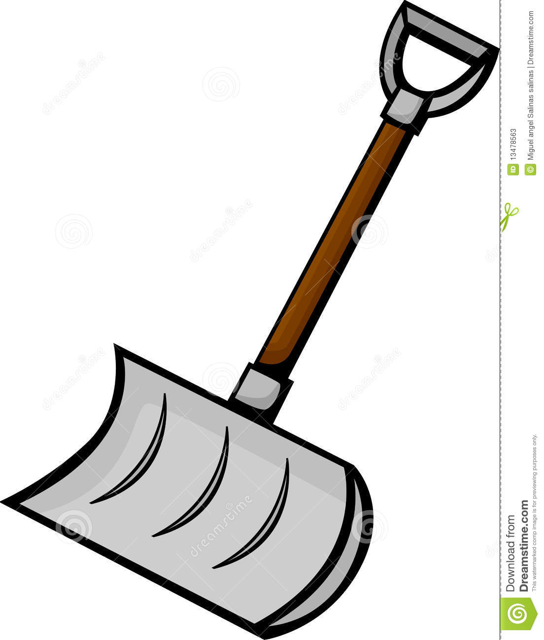 Garden shovel clipart