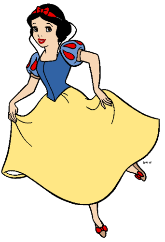 Snow White and the Seven Dwarfs wallpaper probably containing anime entitled Snow White Clipart