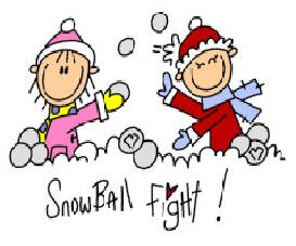 10 Snowball Fight Clip Art Fr