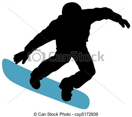 ... Snowboard - Abstract vector illustration of snowboard skier