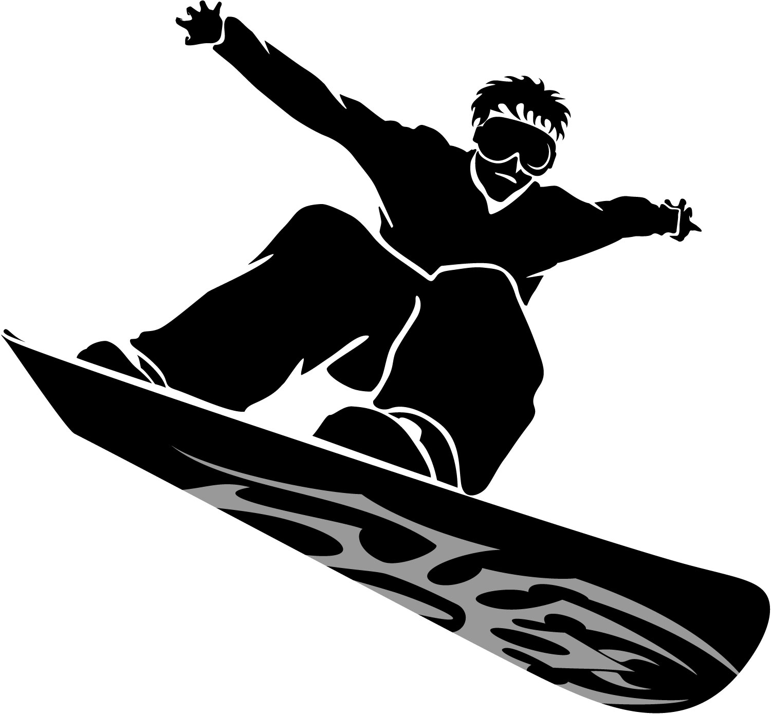 Snowboarder Picture - Snowboarding Clipart